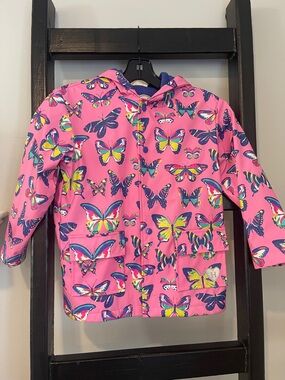 Hatley girls raincoat size 6.